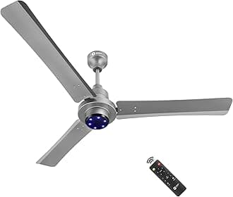 - Uniquely Designed I Tome Pro 1200 mm BLDC Ceiling Fan with Remote | BEE 5-Star Rated Energy Efficient Fan | High Air Delivery, 3 Years Warranty by Orient - Space Grey