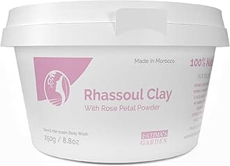 Fatima's Garden Rhassoul with Rose Petals - Soothing Face & Hair Mask, 250g