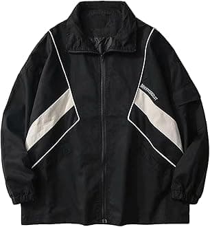 Women Windbreaker Jacket Y2k Varsity Jackets Oversized Vintage 90s Jacket