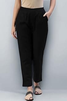 Straight Fit Cotton Trouser Pants for Womens & Girls