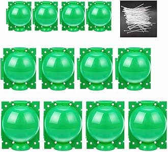 Bygytyo 12 Pcs Rooting Boxes High Pressure Reusable Plant Rooting Apparatus Non Damaging Grafting Boxes Plant Rooting Ball Controller (4S+4M+4L,Green)
