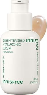 Green Tea Seed Hydrating Serum with Hyaluronic Acid & Niacinamide, Korean Face Serum for Glow & Skin Barrier Suport, Available in Refill & Sets