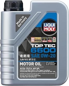 Top Tec 6600 SAE 0W-20 | 1 L | Synthesis Technology Motor Oil | SKU: 22044