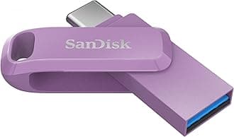 SanDisk Ultra Dual Drive Go Type-C 256GB, OTG, Upto 400MB/S, Pendrive,usb3.2_gen_1 Lavender, 5Y Warranty (SDDDC3-256G-I46LPD)