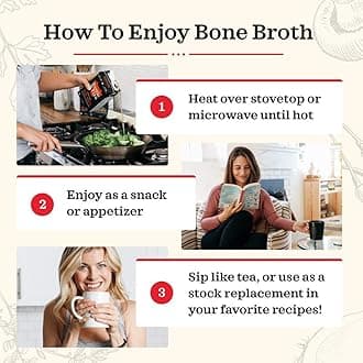 Beef Bone Broth Soup by Kettle and Fire, Pack of 4, Keto Diet, Paleo Friendly, Whole 30 Approved, Gluten Free, with Collagen, 10g of protein, 16.9 fl oz (Packaging May Vary)