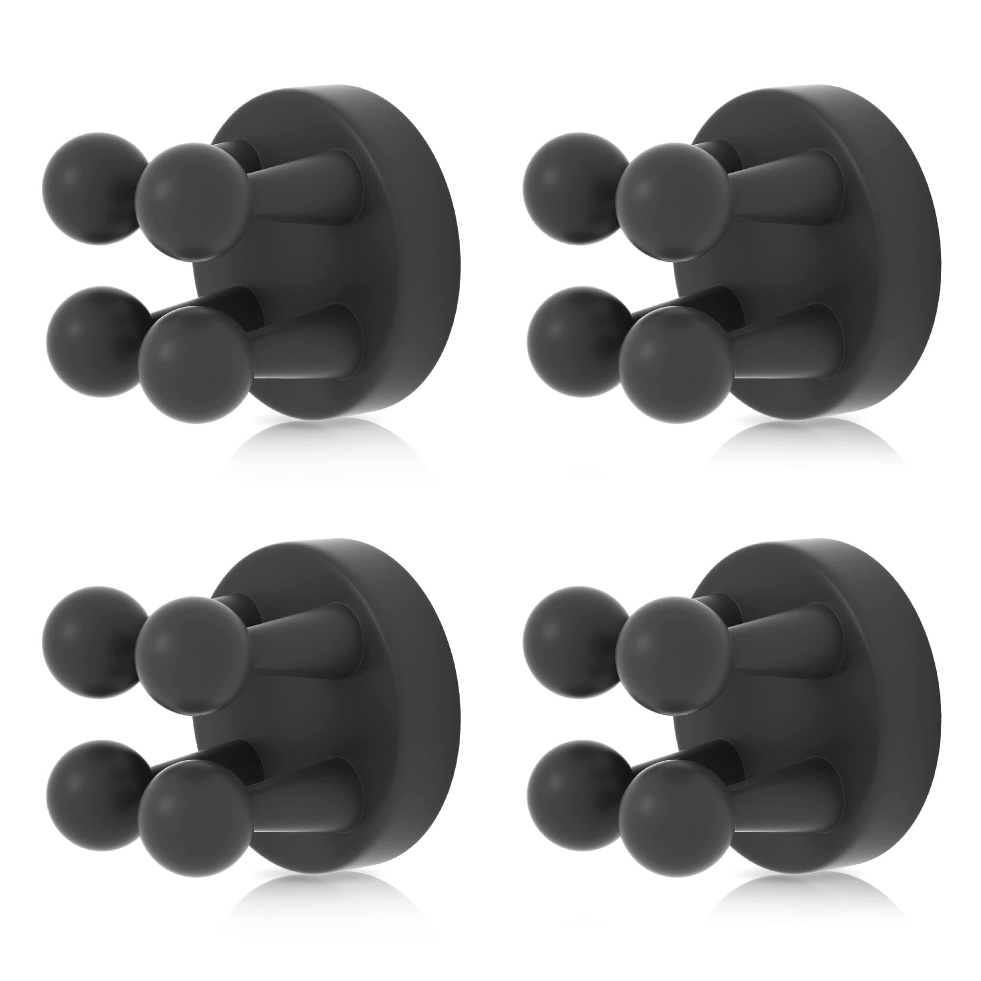 - XoYoZo 4 pcs Silicone Toothbrush Holder Multi-Function Hook Waterproof self Adhesive Single Toothbrush Hook Plug Holder for Wall for Hanging Bathroom Kitchen Living Room Office