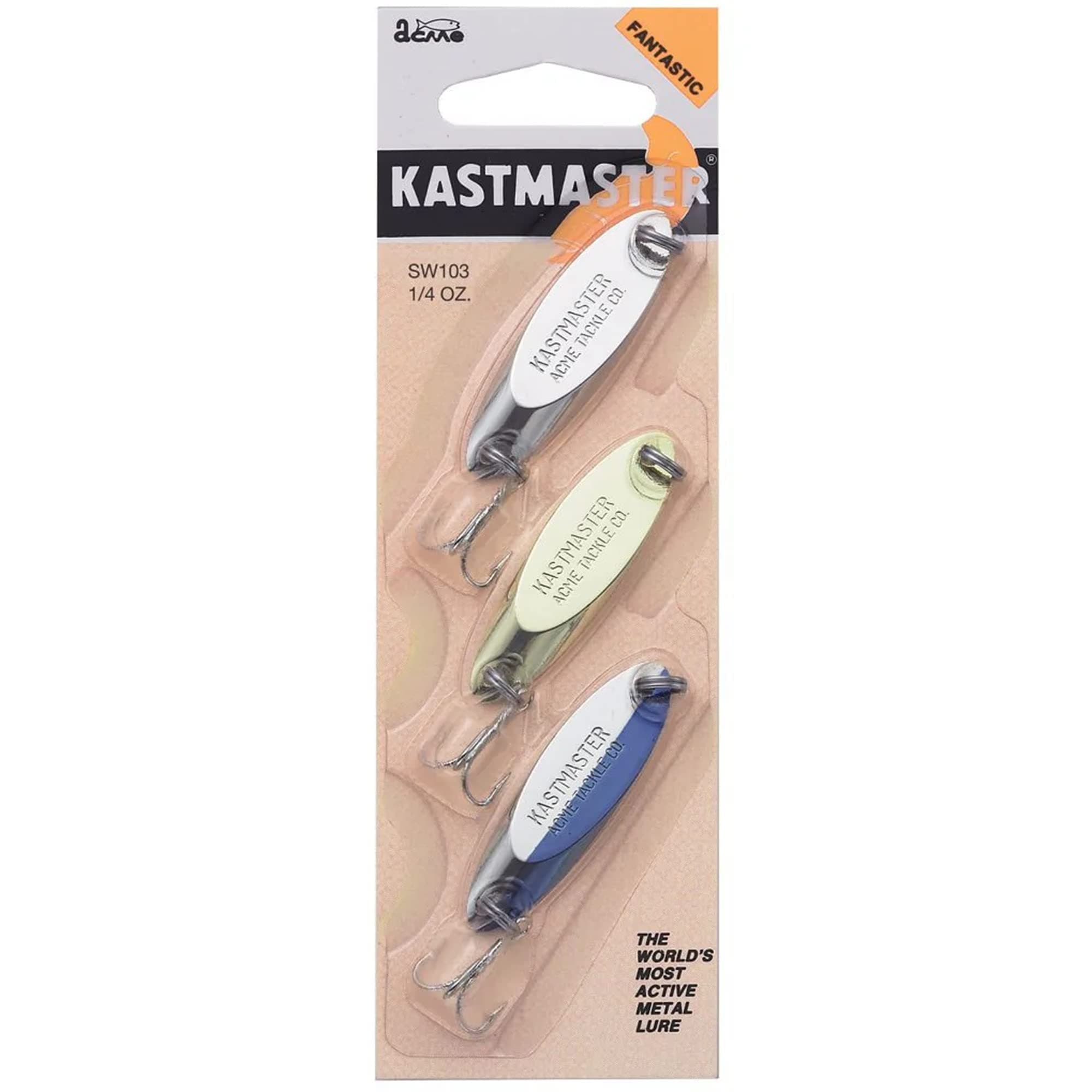 Acme Kastmaster Lure, Assorted, 1/4-Ounce