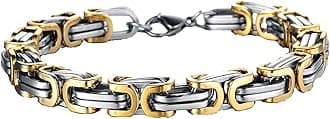 Yellow Chimes Tough Style Stainless Steel Chain Bracelet for Men and Boys