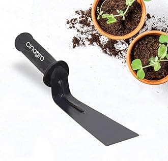 Gardening Khurpi 3-inch Metal Blade, Tools for Soil Tilling, Rust-Free Khurpi for Garden, Plant Tool for Digging in Garden, for Indoor Gardens and Small Planters (Black)