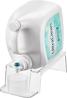 iDesign Laundry Detergent Holder, Liquid Detergent Stand for Laundry Room Organization, Clear