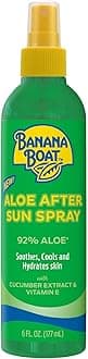 Banana Boat Aloe After Sun Spray, 6Fl Oz | Aloe Vera Spray with Cucumber Extract and Vitamin E, After Sun Care for Sunburn Relief, 6Fl Oz