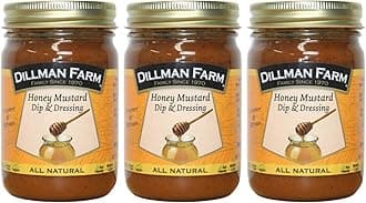 Dillman Farm All Natural Gourmet Honey Mustard, 14oz (Pack of 3)