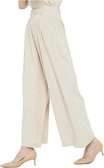 TronjoriWomen High Waist Casual Wide Leg Long Palazzo Pants Trousers Regular Size