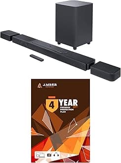 BAR-1300X 11.1.4ch Soundbar and Subwoofer with Surround Speakers and 4 Year Amber Protection Plan (2022)