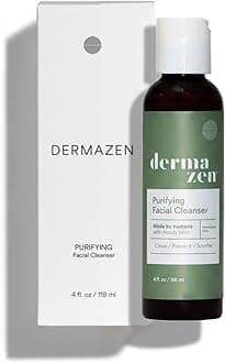 Purifying Facial Cleanser for Red, Flaky Skin | Steroid-Free & Malassezia-Safe | Helps Reduce Visible Redness & Buildup | Step 1 of the Dermazen System | 4 fl oz