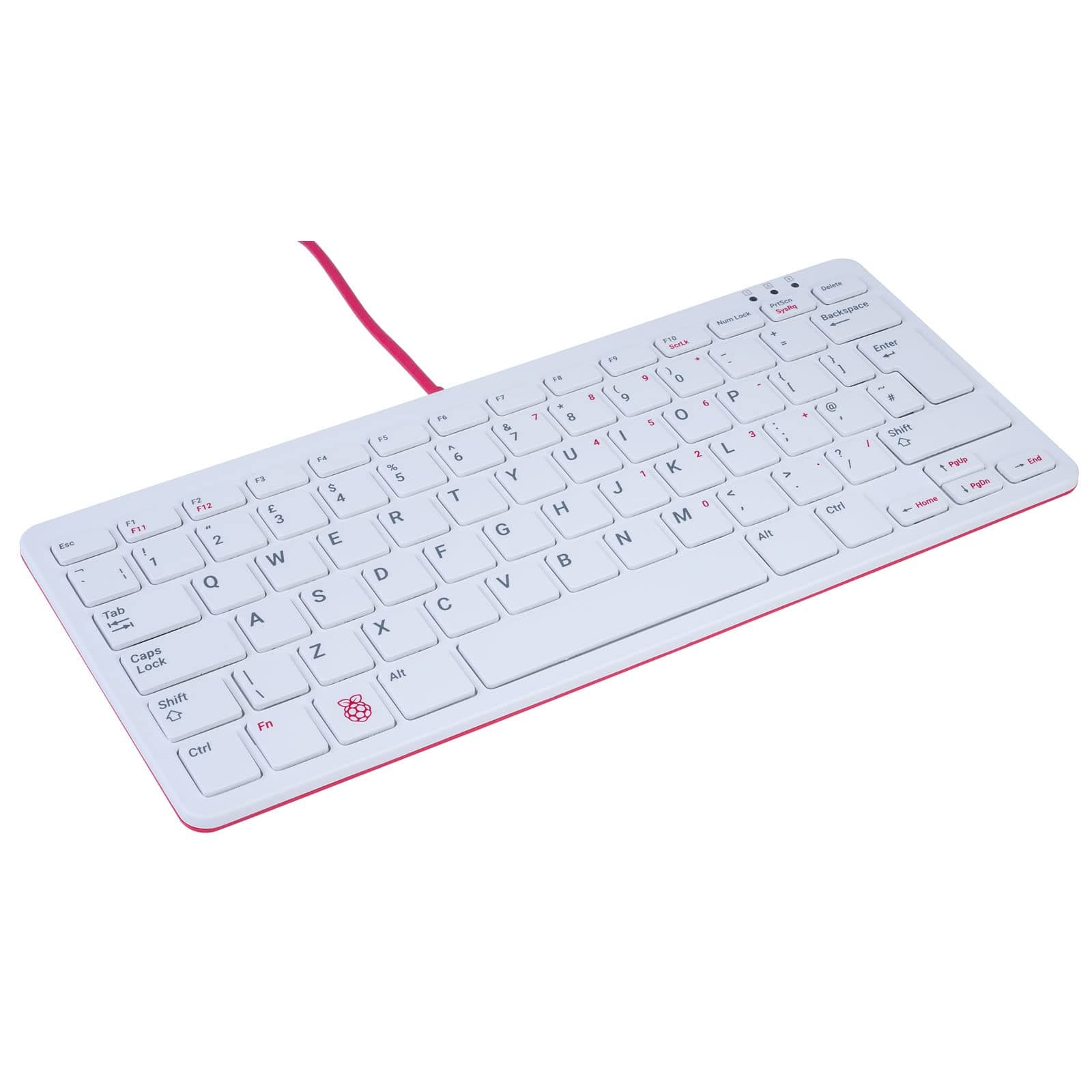 Official Raspberry Keyboard - UK Version (Red/White)
