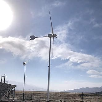 3000W 220V AC Horizontal Wind Turbine 3KW Wind Power Generator Kits 3 Blades 1.4M Off Grid Wind Turbines Windmill for Home Industrial Marine RV Farm to Charge Battery (No Pole)