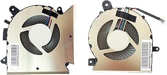 New Replacement CPU and GPU Cooling Fan for MSI GF63 GF65 Thin MS-16R1 MS-16R2 MS-16R3 MS-16R5 WF65 Series PABD08008SH PAAD06015SL (Left + Right Side Fans)