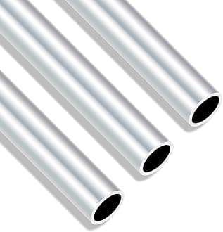 6063 Aluminium Round Tubes, 18mm OD 15mm ID 300mm Length 1.5mm Wall Seamless Straight Aluminium Tubing Pipe(3PCS)