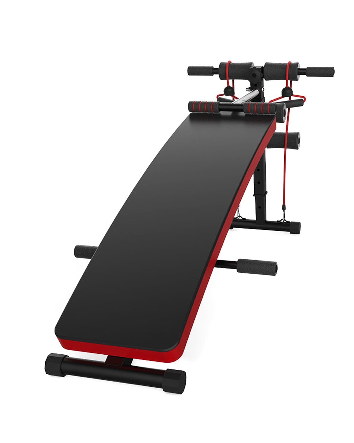 JUFIT Sit-up Bench Adjustable Workout Bench Multi-functional ABS Abdominal Bench Exercise Crunch Board