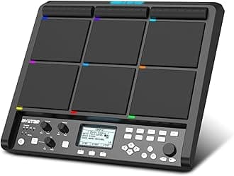 PD708 Sample Pad Electric Drum Pad Tabletop Drum Set for Drummer Live Performance, 1000 Built-in Sounds, 32GB Storage, Onboard FX, Customizable LEDs