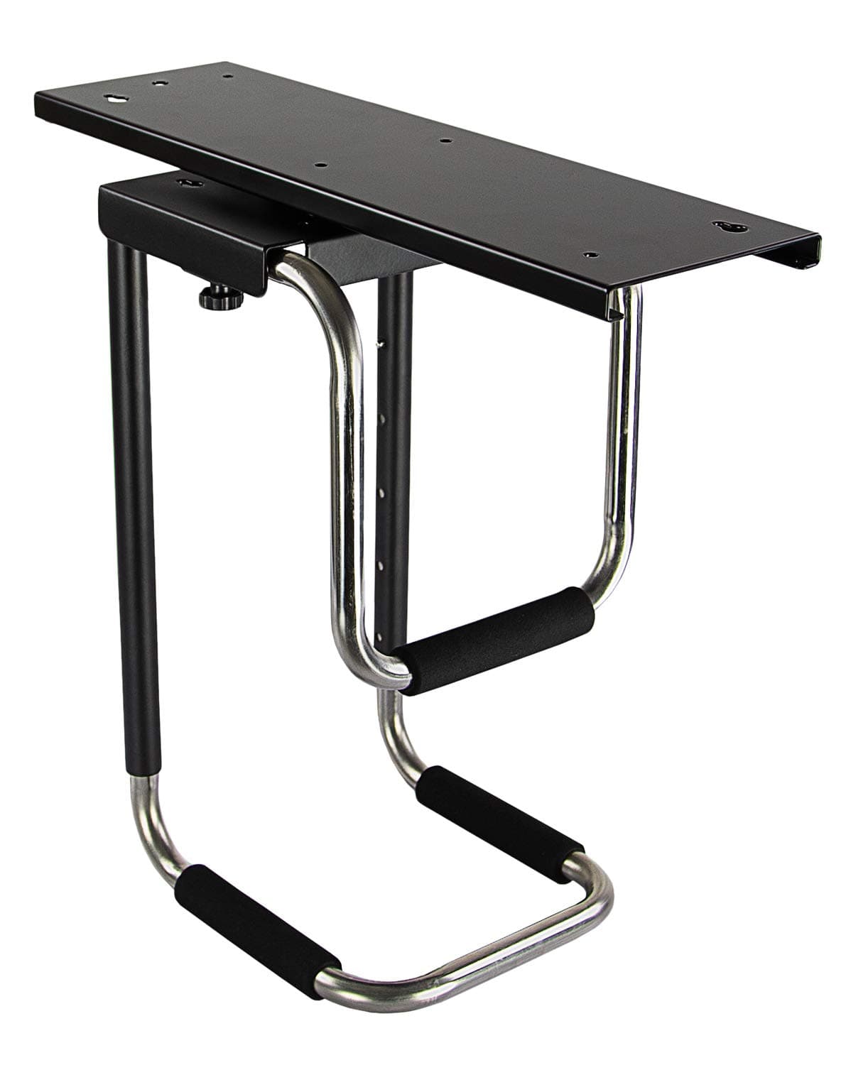 Mount-It! Heavy Duty Under Desk Computer Mount, Adjustable CPU Holder with Sliding Tracks and 360 Deg Swivel for Desktop Computer Towers Up to 10 Inches Wide and 22 Inches High, 66 Lb Load Capacity