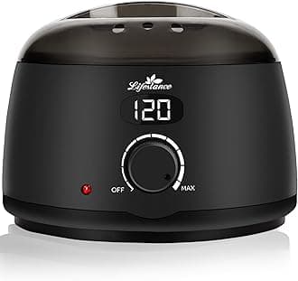 Lifestance L2 Digital Wax Warmer Machine - 500ml/14oz Fast-Heating for Hard Wax Beads, Hair Removal at Home, Professional for Brazilian, Bikini, Face, Body & Eyebrow