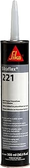 Sikaflex-221 - Black - Multi-purpose polyurethane sealant/adhesive - Creates permanent elastic seal - Sandable/paintable - Non-corrosive - 10.1 fl oz