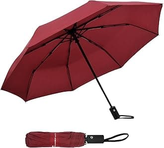 Umbrella Automatic Travel Waterproof Light Folding Umbrellas Easy Carry for Women and Men