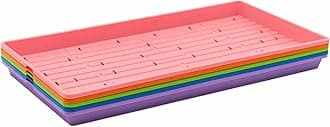 Bootstrap Farmer Microgreen 1020 Trays, Mulitcolor 30 Pack, Extra Strength with Holes Shallow Seed Plant Tray Grow Microgreens Wheatgrass Fodder Sprouting