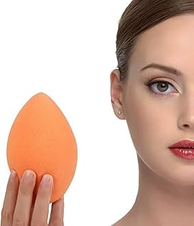 XL EXTRA LARGE Make Up Beauty Sponges Blender-Product contains: 1x Small(8cm) 1xExtra Large(11cm) and 2 Sponge Holder-for Face Body, Blush Cream, Liquid Foundation Powder Application, Ivory