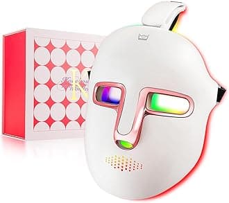 LIARTY Cordless Beauty Led Face Mask,7 Colors Light Mask With 270Pcs Beads,Rechargeable Led Face Light Mask For Face Beauty,Anti-Anging