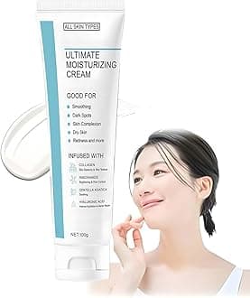 Ultimate Moisturizing Cream - Deep Hydration & Repair Face Cream for All Skin Types - Brightening, Wrinkle Reducing & Pore Smoothing - With Hyaluronic Acid & Collagen (100g)