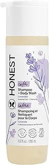 Honest Calming Lavender Hypoallergenic Shampoo and Body Wash with Naturally Derived Botanicals, Dreamy Lavender, 10 Fluid Ounce
