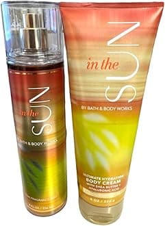 Bath & Body Works~ Signature Collection ~ In The Sun ~ Fine Fragrance Mist 8 fl oz & Body Cream 8 oz ~ Gift Set