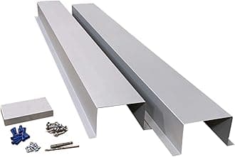 EAGLE 1 Metal Line Set Cover Kit for Mini Split and Central Air Conditioner & Heat Pump (Multiple Sizes and Colors) (4x4, Paintable Steel)