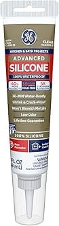 GE284 Silicone 2 Kitchen and Bath Caulk 2.8 oz. Squeeze Clear
