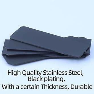 QIPAN Brushed Stainless Steel Personalized Name Plaque,Engraved Custom Name Plate,Engraving Custom Name Plate with Adhesive Backing or Screws for URN,Trophy, Picture Frame