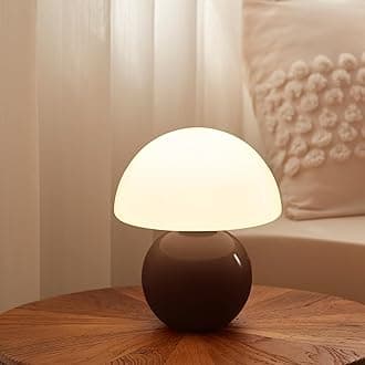 Dawnwake Mushroom Lamp, Table Lamp for Bedroom, Desk, Bedside Table, Small Lamps for Living Room, Bedside Table, Mushroom Decoration, Cute Mini Modern Mid-Century Lamps, Unique Aesthetic