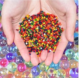 SSKR Water Jelly Round Beads Soil Jelly Water Balls Magic Crystal Rubber Jelly Beads - 30 Grams