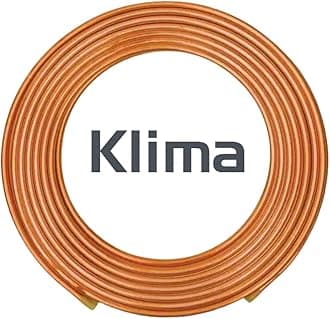 Klima Soft Copper Coil Refrigeration Line - Flexible Soft Pipe for HVAC Systems (1/4)