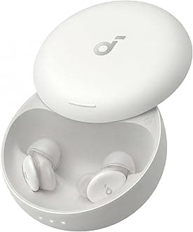 soundcore Sleep A30 by Anker, Ultra‑Comfortable Earbuds for Side Sleepers, Dedicated App, Sleep Monitoring, Soothing Sound Masking Technology for All‑Night Rest (White)
