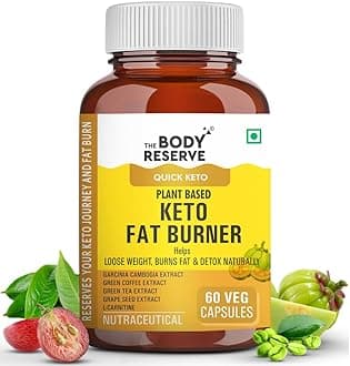 Keto Fat Burner Capsules | Weight Loss Supplement with 1000mg Garcinia Cambogia, Green Coffee & Green Tea Extract | Daily Weight Loss Burner for Men & Women | Metabolism Support | 60 Veg Capsules