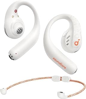 soundcore by Anker AeroFit Pro Open-Ear Headphones, Ultra Comfort, Secure Fit, Ergonomic Design, Rich Sound with LDAC, Bluetooth 5.3, IPX5 Water-Resistant, 46H Playtime, App Control, Wireless Earbuds