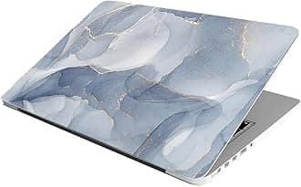 ANCIARY Laptop Skin Stickers HD Quality Sticker for Laptops Upto 15.6" (Dustproof|Waterproof|Scratchproof|Reusable) - Navy Marble Ron