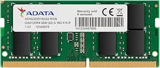 ADATA Premier 16GB, DDR4, 3200MHz (PC4-25600), CL22, SODIMM Memory, 2048x8