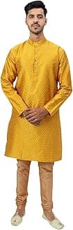 Modern GarmentsSilk Blend Men's Kurta Pyjama Set/Kurta Pajama for Men