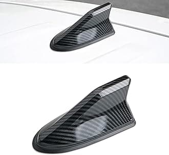 1 Pack Shark Fin Antenna Cover, Antenna Tail Modification Special, Replacement Car Roof Decorative Antenna Cap, for Car SUV Truck (Carbon Fiber)