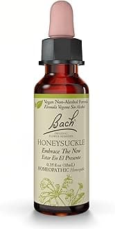 Bach Original Flower Remedies, Honeysuckle (Non-Alcohol Formula) - Embrace The Now - Natural Homeopathic Flower Essence for Emotional Balance - Vegan, Gluten Free, Sugar Free - 10mL Dropper