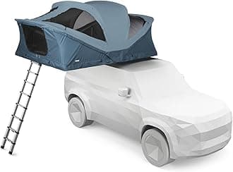 Thule Approach XL New - Soft Shell Rooftop Tent - 3-4 Person Tent - Luxurious Dual-Density Memory Foam Mattress Included - Large Panoramic Windows with Breathable mesh - Lockable mounting Brackets